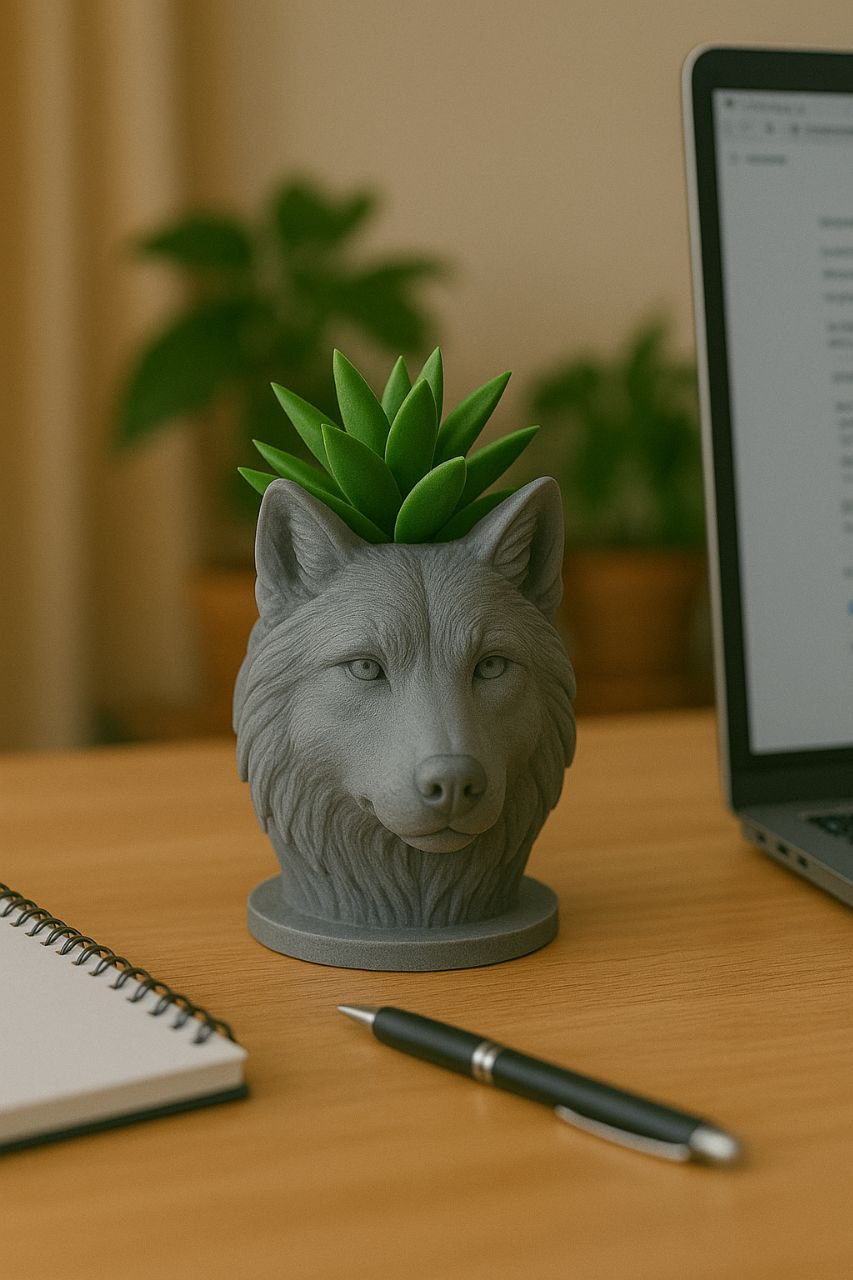 Wolf Head Planter