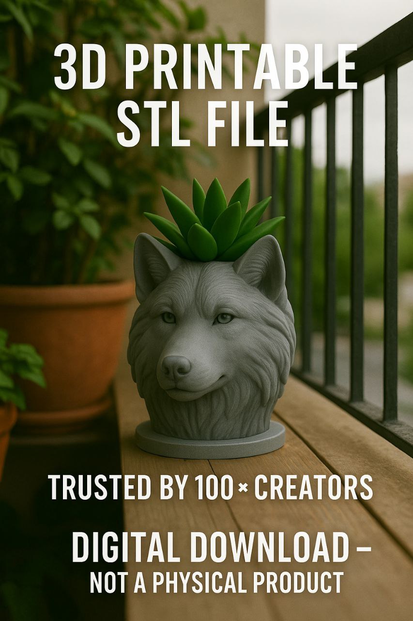 Wolf Head Planter