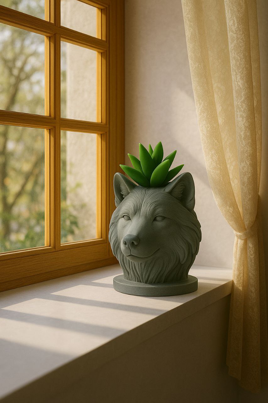 Wolf Head Planter